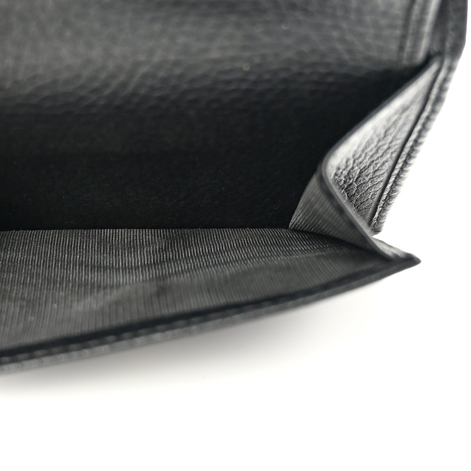 Gucci Pebbled Calfskin Soho Compact Flap Wallet Black 6 of 17