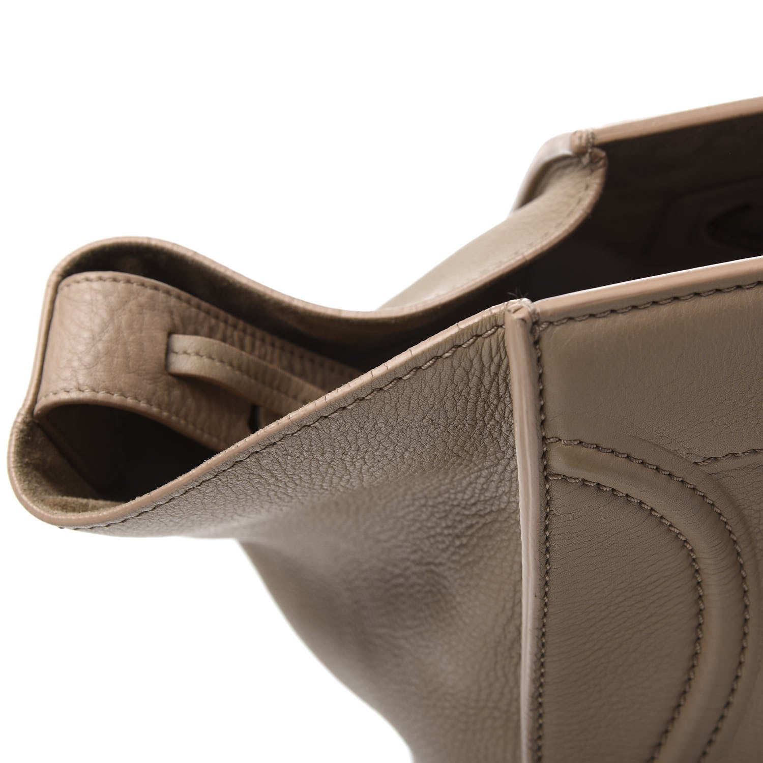 Celine Supple Calfskin Medium Phantom Luggage Beige 11 of 12