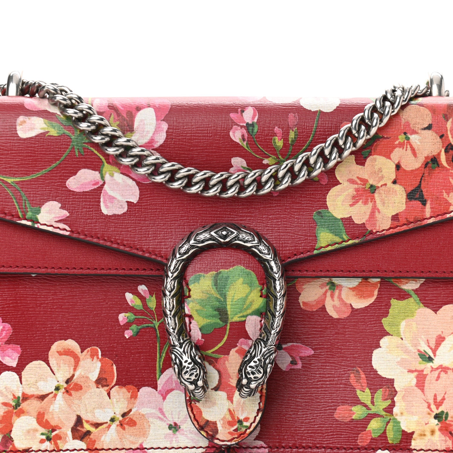 Gucci Calfskin Blooms Print Small Dionysus Shoulder Bag Romantic Cherry Multicolor 7 of 13