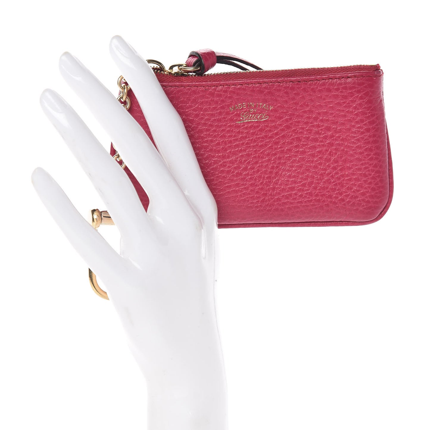 Dollar Calfskin Swing Key Case Blossom