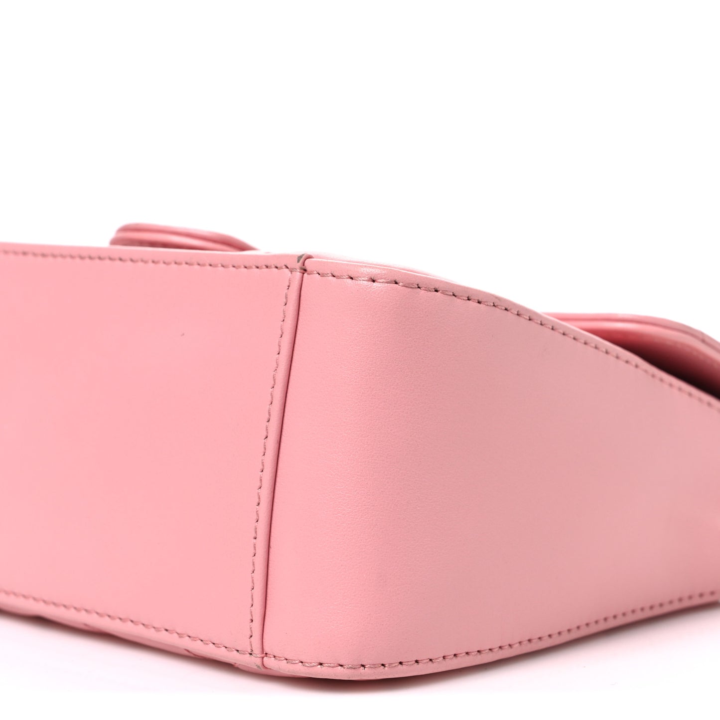 Calfskin Matelasse Mini GG Marmont Top Handle Shoulder Bag Wild Rose