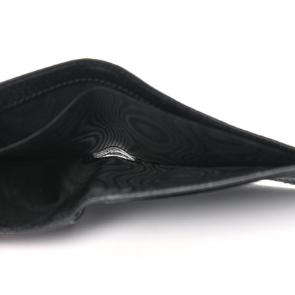Gucci Calfskin Boar Effect GG Marmont Bi-Fold Wallet Black 6 of 10