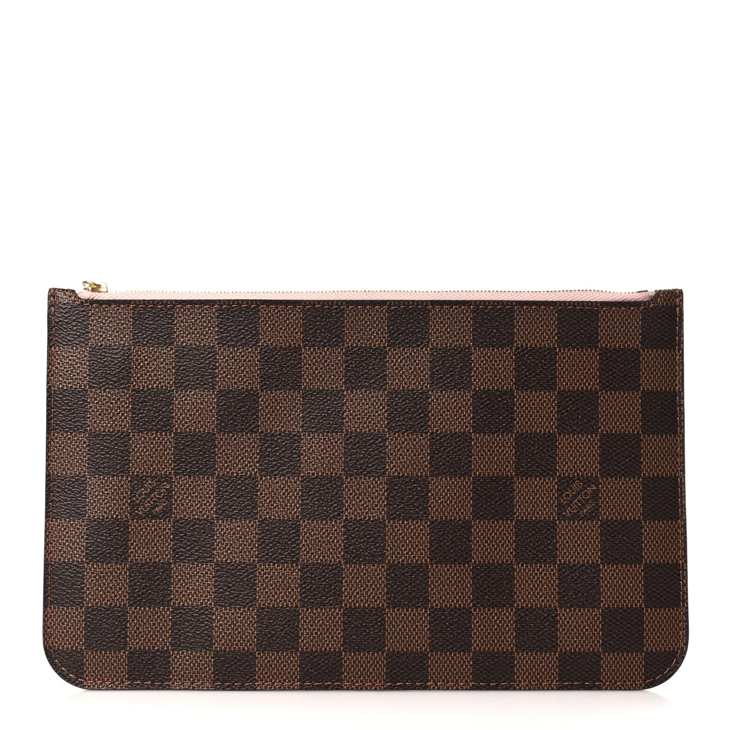 Damier Ebene Neverfull MM GM Pochette Rose Ballerine