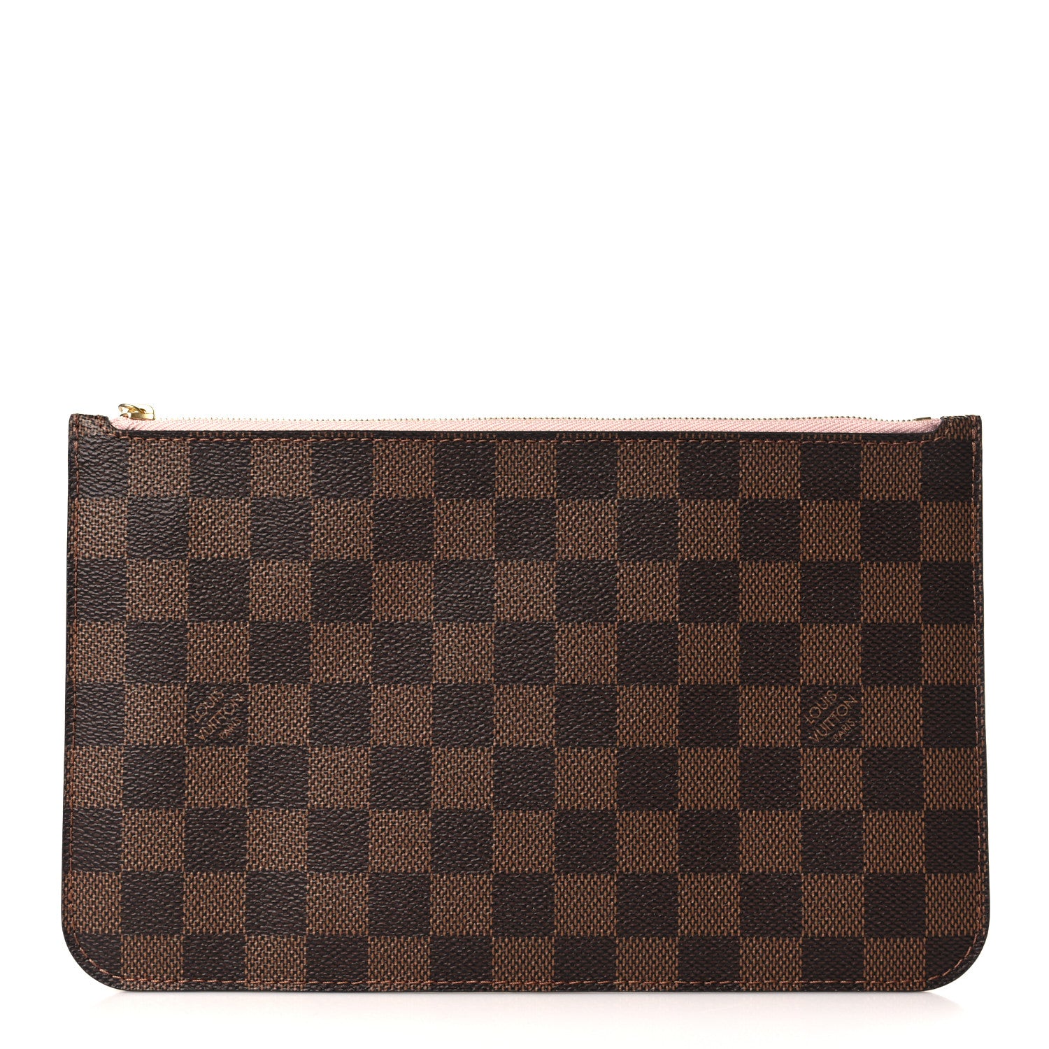 Louis Vuitton Damier Ebene Neverfull MM GM Pochette Rose Ballerine 1 of 7