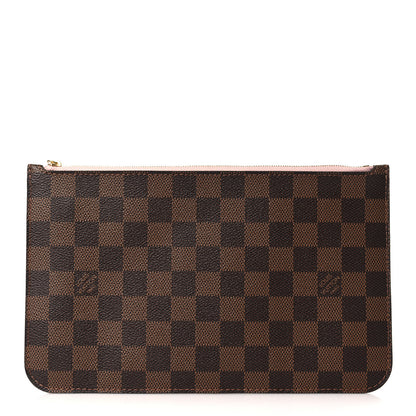 Louis Vuitton Damier Ebene Neverfull MM GM Pochette Rose Ballerine 1 of 7