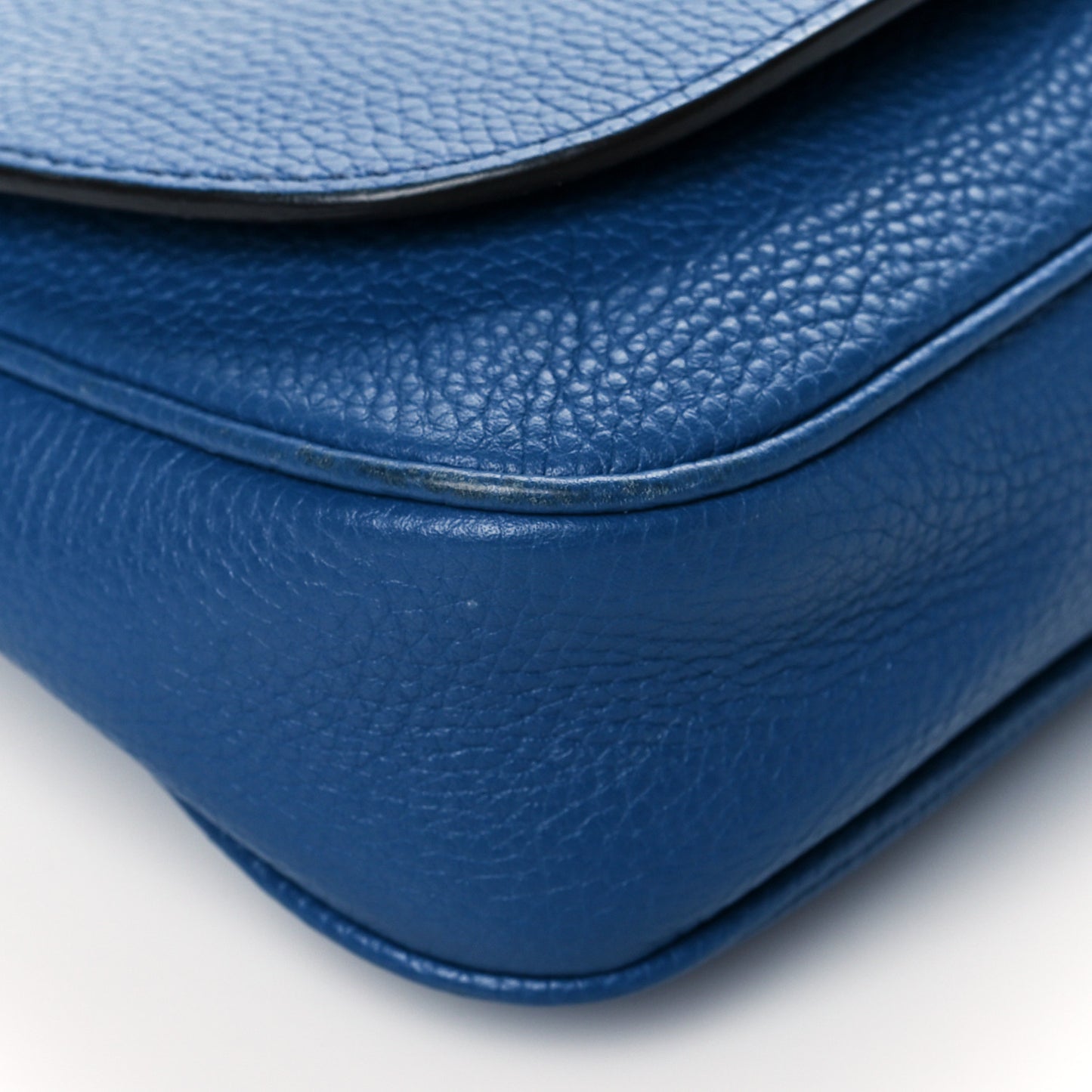 Pebbled Calfskin Medium Soho Flap Crossbody Caspian