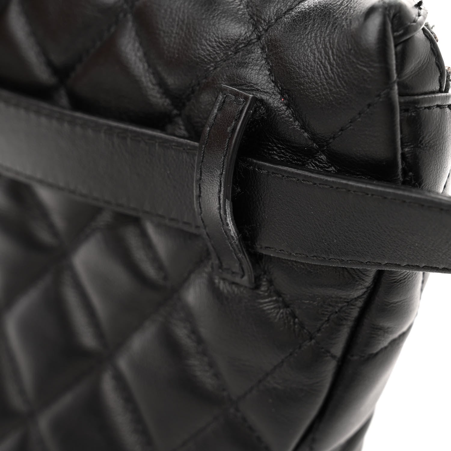 Chanel Calfskin Quilted Waist Belt Bag Black 12 of 15