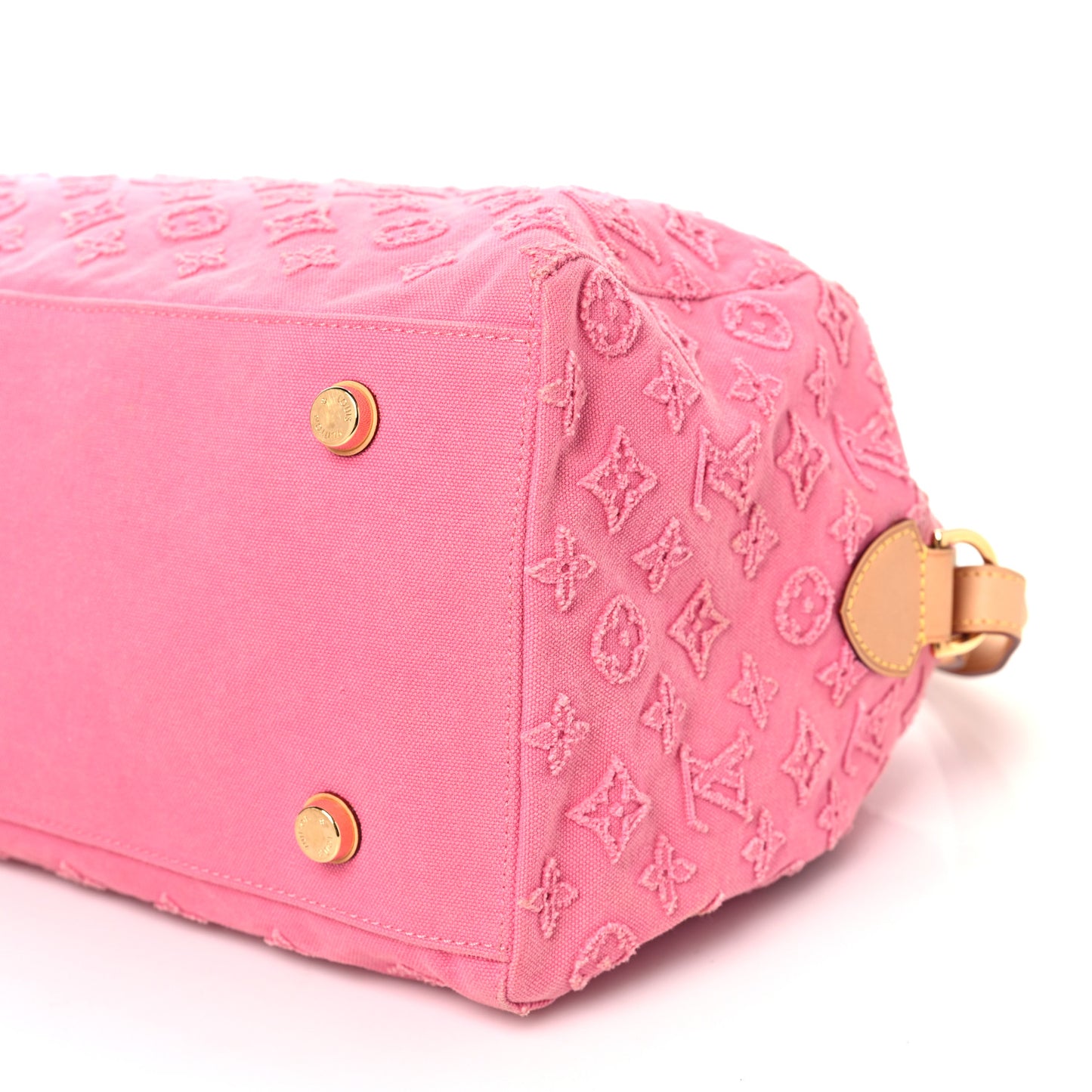 Denim Monogram Stone Speedy Bandouliere 35 Rose