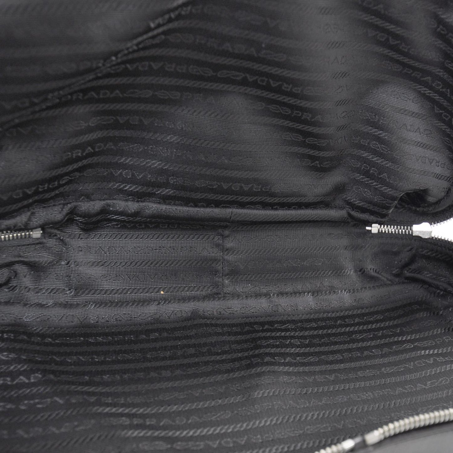 Tessuto Nylon Leather Travel Tote Nero Black