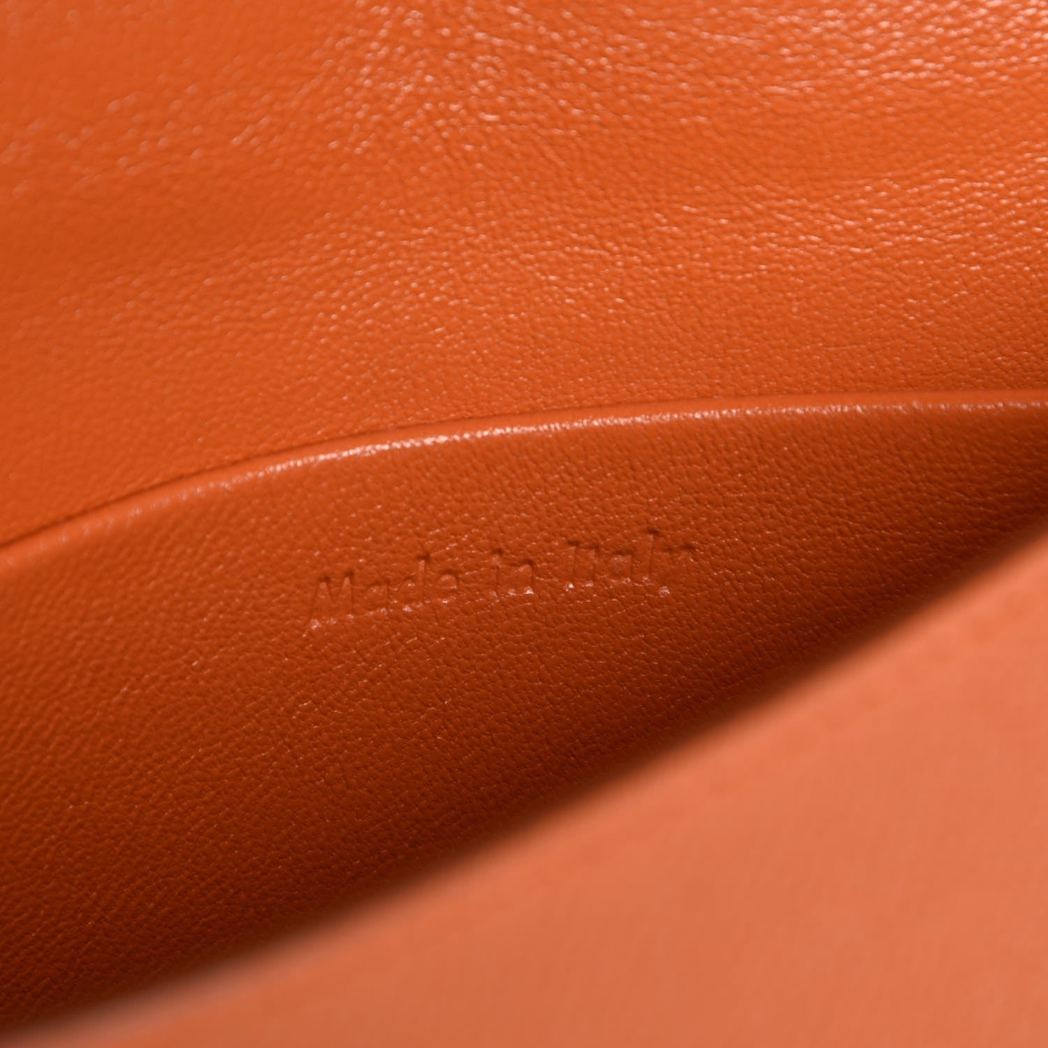 Celine Baby Grained Calfskin Small Trotteur Light Orange 7 of 9