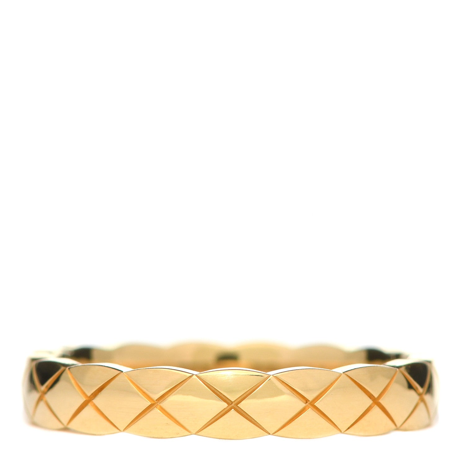 Chanel 18K Yellow Gold Mini Coco Crush Ring 50 5.25 1 of 5