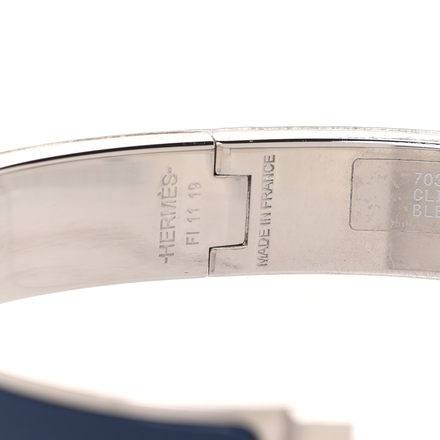 Matte Enamel Narrow Clic Clac HH Bracelet T6 Bleu Biarritz