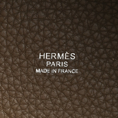 Hermes Taurillon Clemence Picotin Lock 18 PM Etoupe 6 of 9