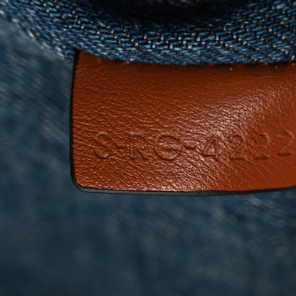 Celine Denim Calfskin Logo Bucket 16 Bag Blue 9 of 12