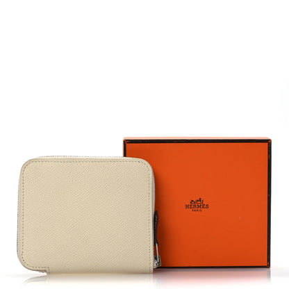 Hermes Epsom Silk'In Compact Wallet Nata 10 of 10