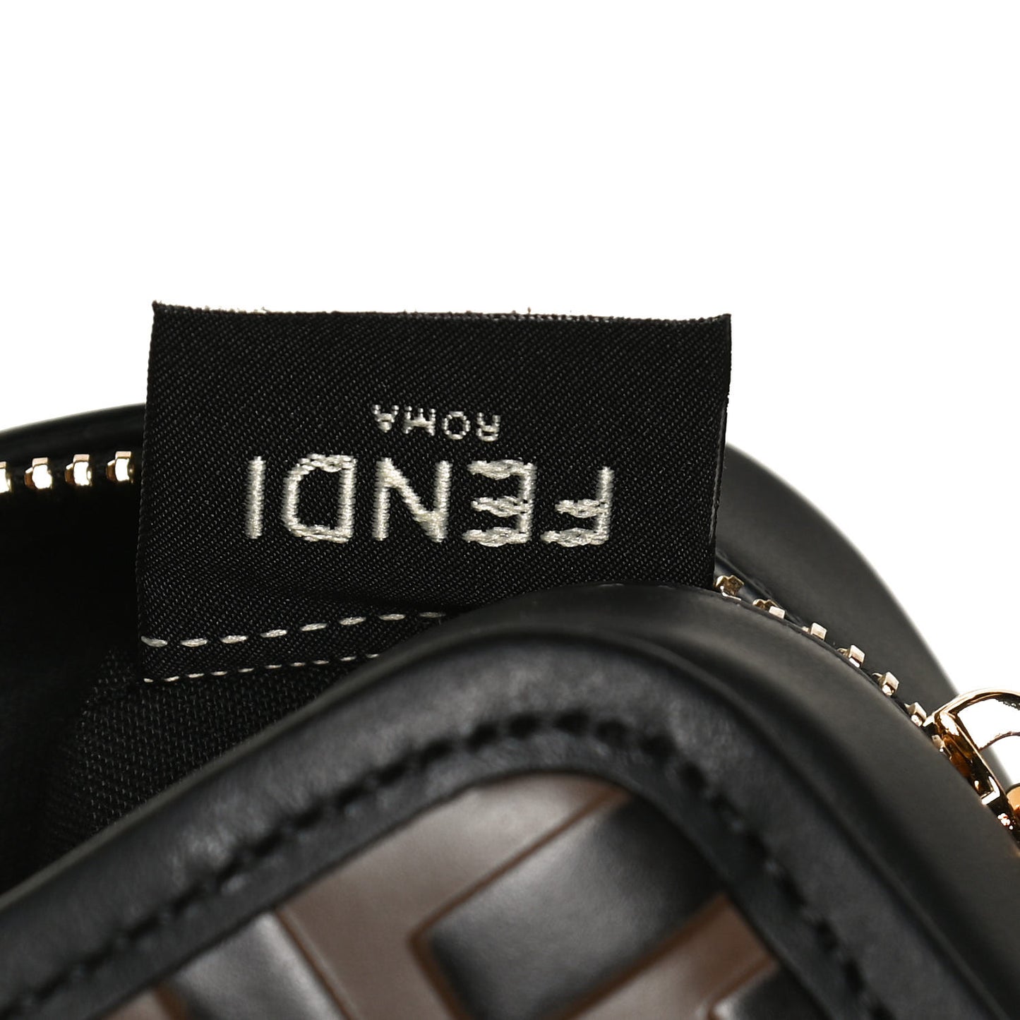 Vitello Century Bi-Color FF 1974 Embossed Mini Camera Case Maya Black
