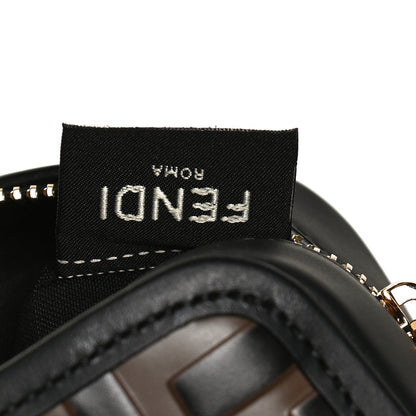 Fendi Vitello Century Bi-Color FF 1974 Embossed Mini Camera Case Maya Black 8 of 15