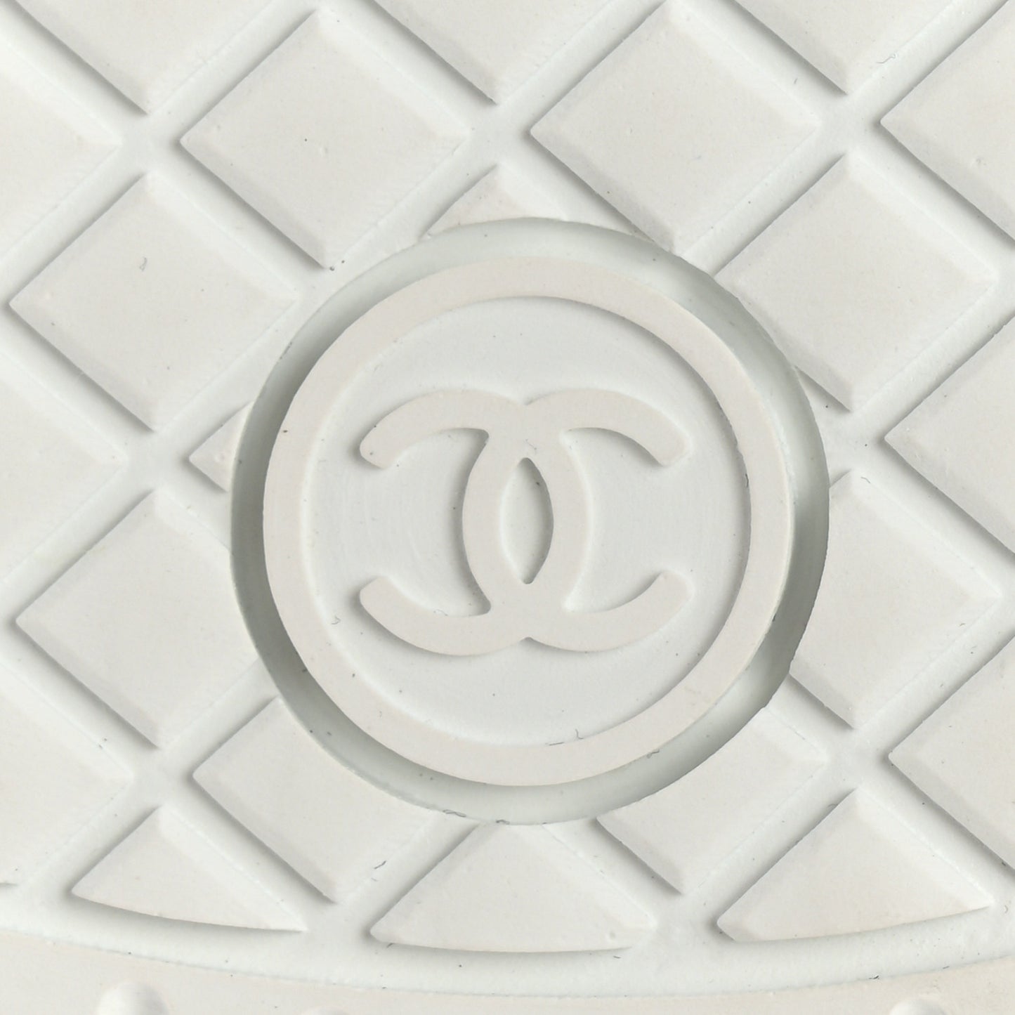 Calfskin Suede Coco Mark Logo Womens Sneakers 38 White