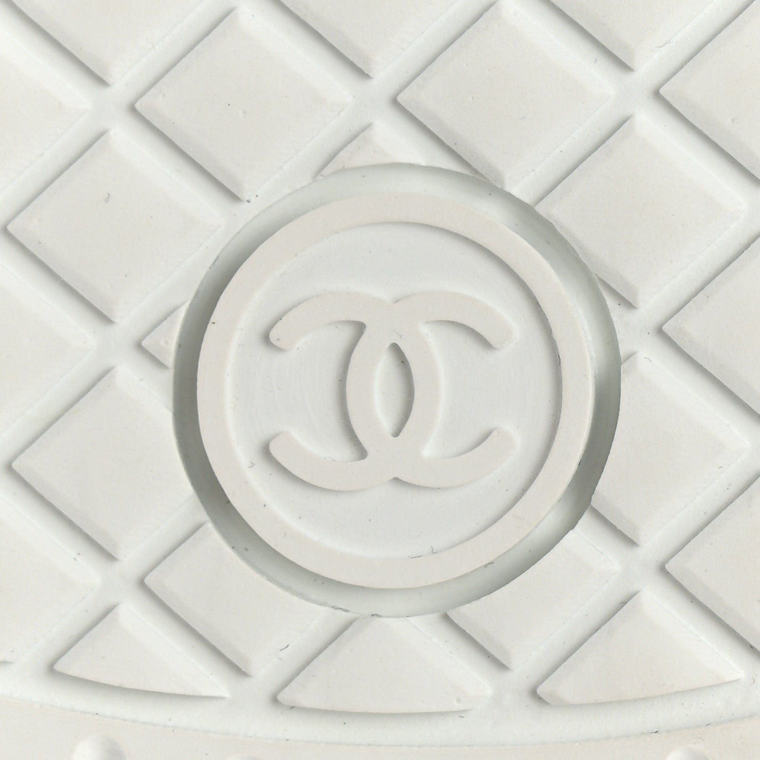 Chanel Calfskin Suede Coco Mark Logo Womens Sneakers 38 White 8 of 9