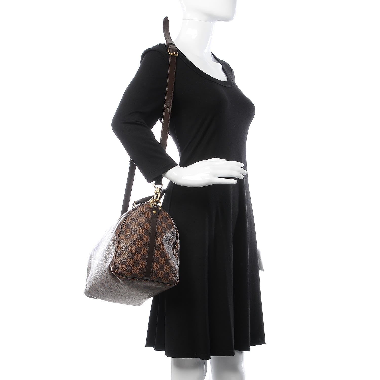 Louis Vuitton Damier Ebene Speedy Bandouliere 30 2 of 21