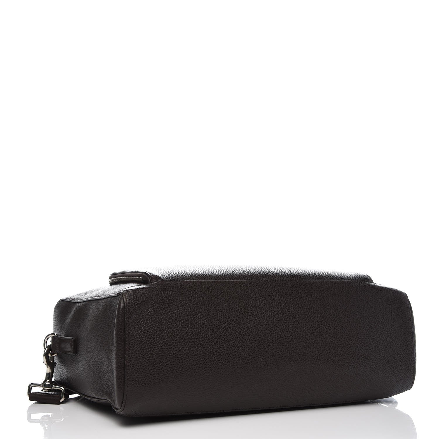 Gucci Pebbled Calfskin Large Briefcase Dark Brown 4 of 10