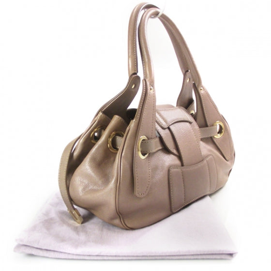 Leather Rhona Satchel Metallic