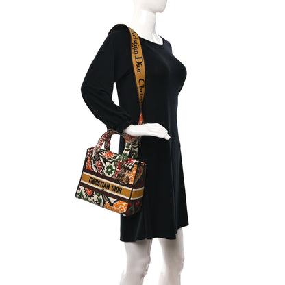 Christian Dior Canvas Embroidered Paisley Medium Lady D-Lite Multicolor 3 of 8