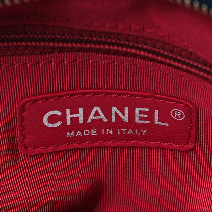 Chanel Aged Calfskin Quilted Large Gabrielle Shopping Tote Blue 6 of 10