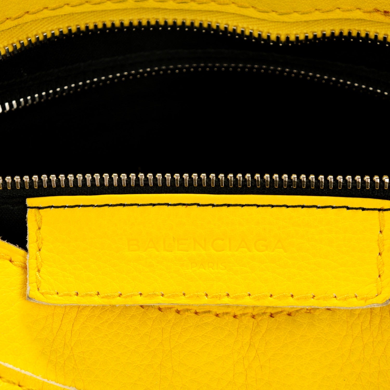 Balenciaga Supple Grained Calfskin Classic Silver Hardware Highlight City Jaune Soleil 7 of 8