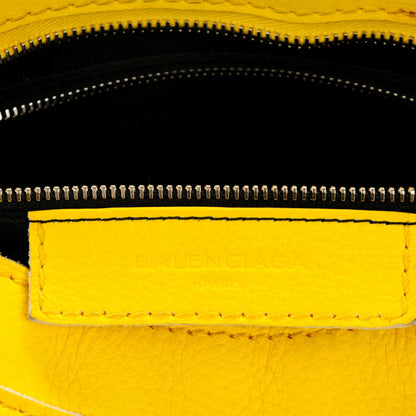Balenciaga Supple Grained Calfskin Classic Silver Hardware Highlight City Jaune Soleil 7 of 8