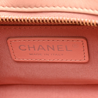 Chanel Aged Calfskin Chevron Quilted Small Gabrielle Hobo Pink 6 of 10