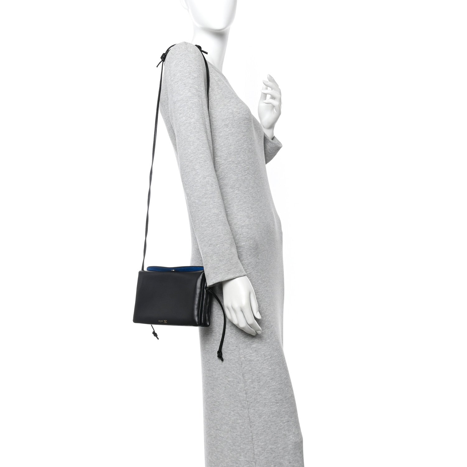 Celine Smooth Lambskin Trio Flap Black 2 of 10