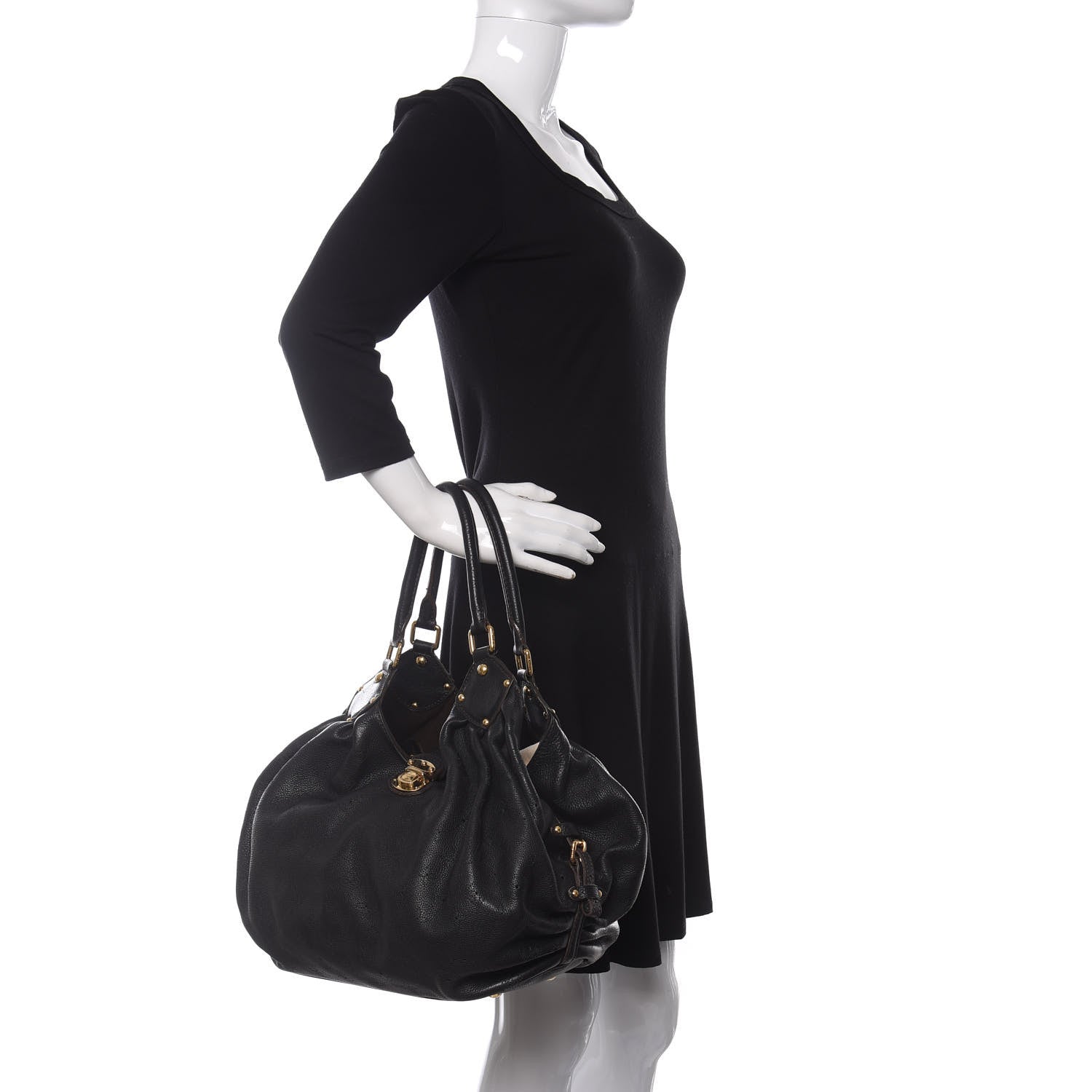 Louis Vuitton Mahina L Black 2 of 13
