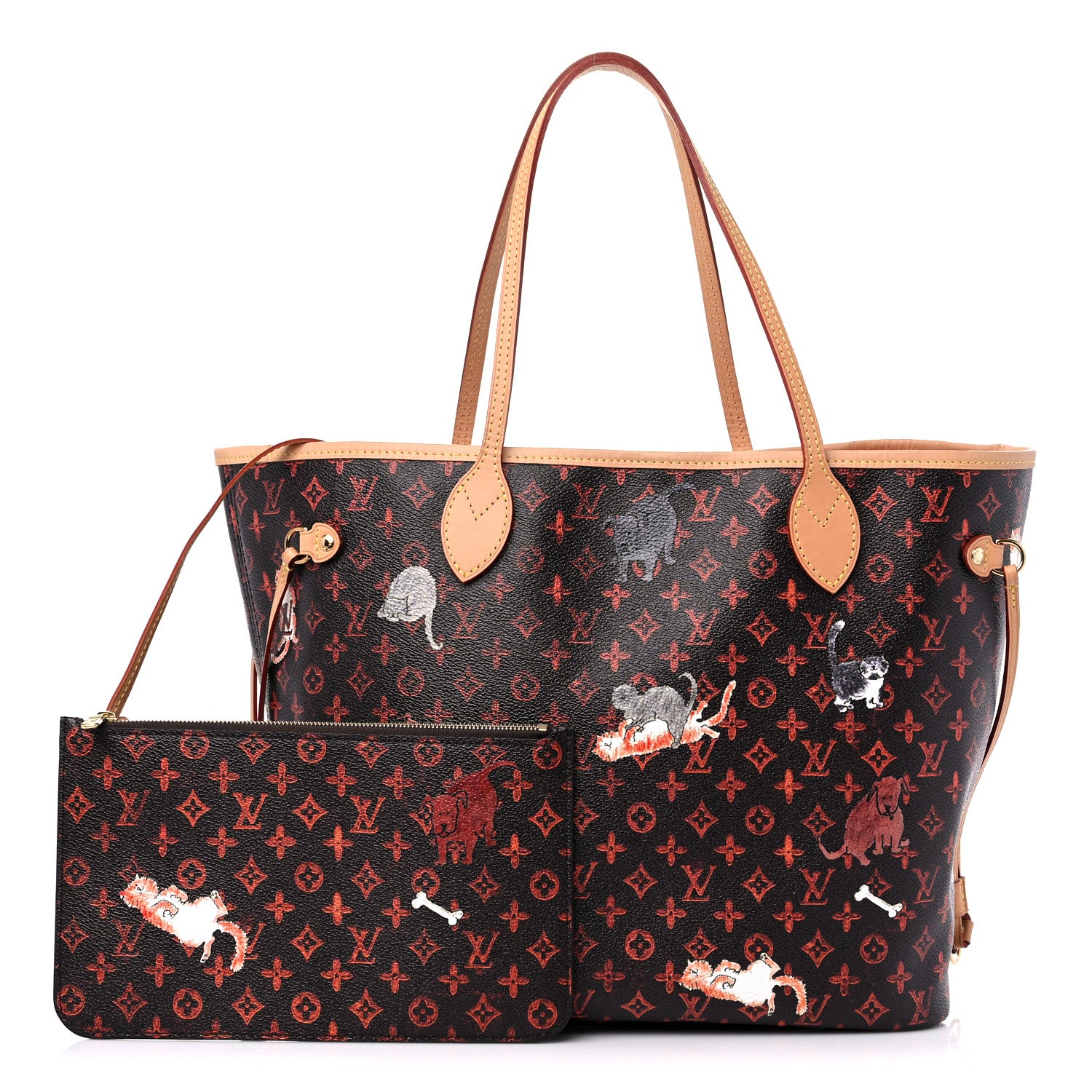 Louis Vuitton Catogram Neverfull MM Marron 1 of 10
