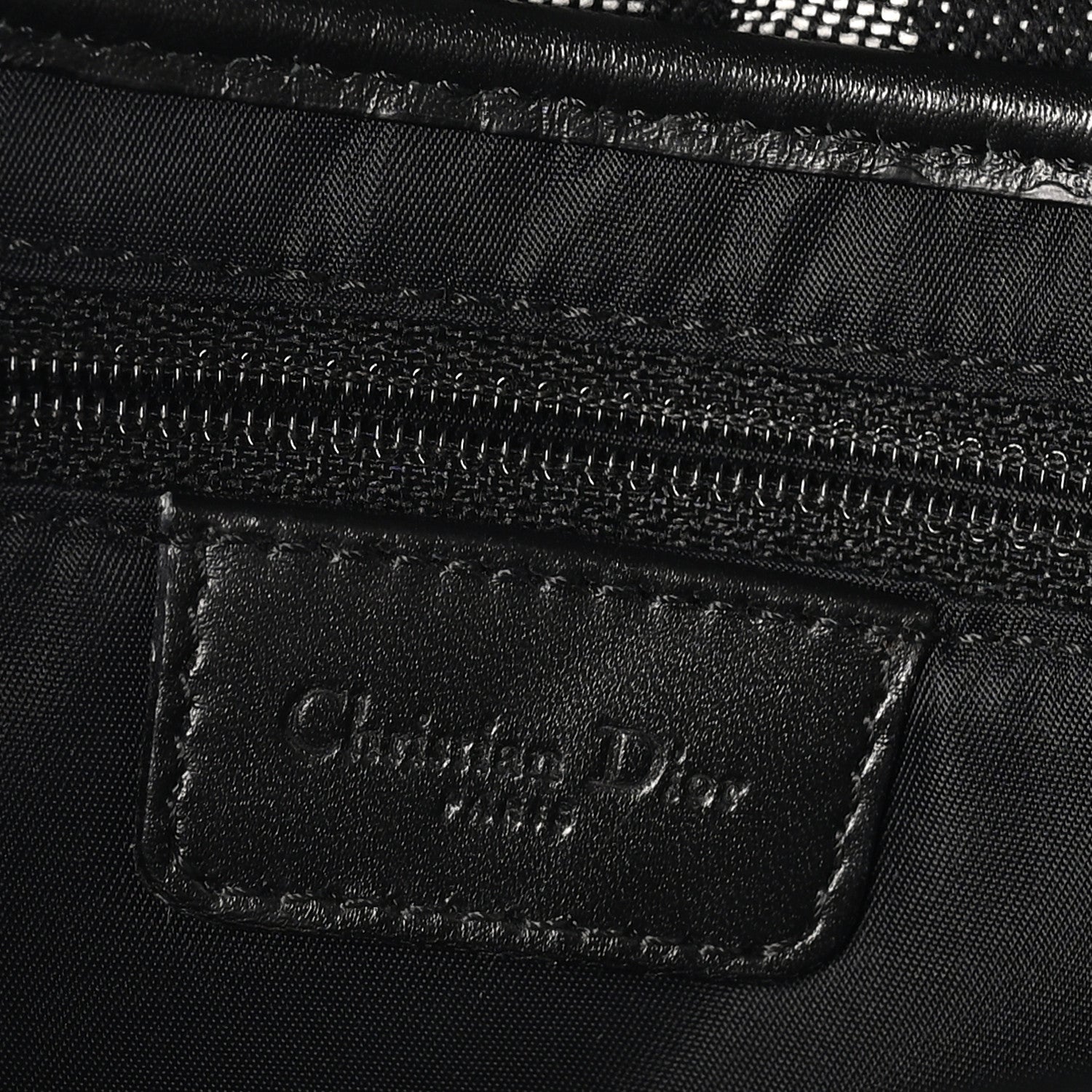 Christian Dior Monogram Saddle Bag Black 6 of 11
