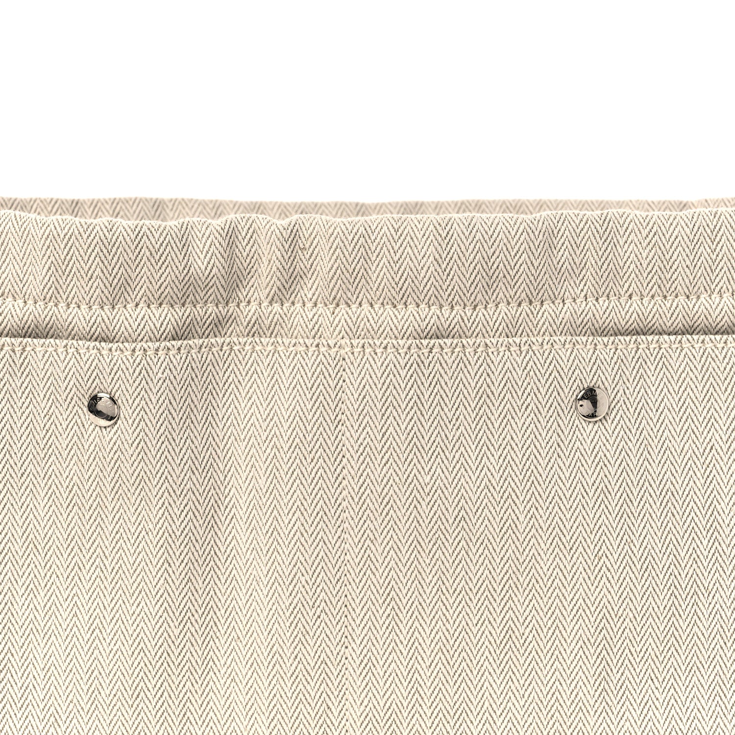 Hermes Canvas Barenia Fourbi 25 MM Pouch Naturel Fauve 9 of 12