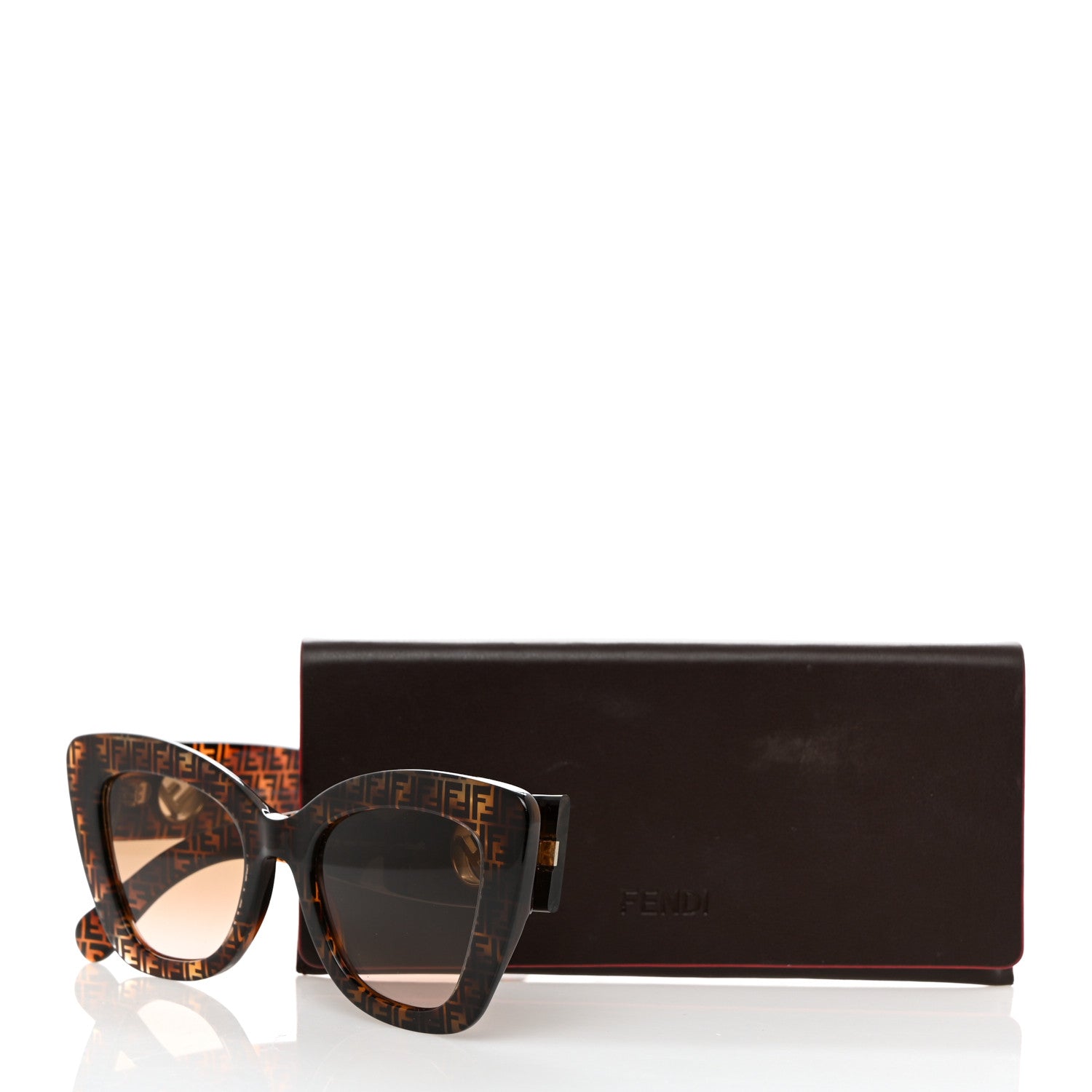 Fendi Acetate F is Fendi FF 51mm Cat Eye Sunglasses 0327/S Tortoise Camouflage 7 of 7