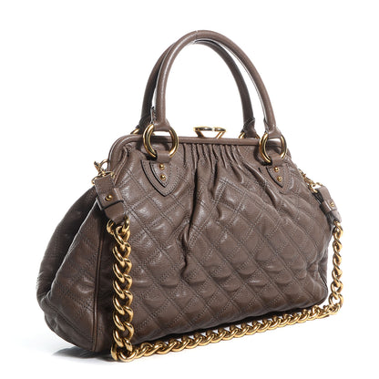 Marc Jacobs Quilted Leather Stam Mouse Grey 3 of 10