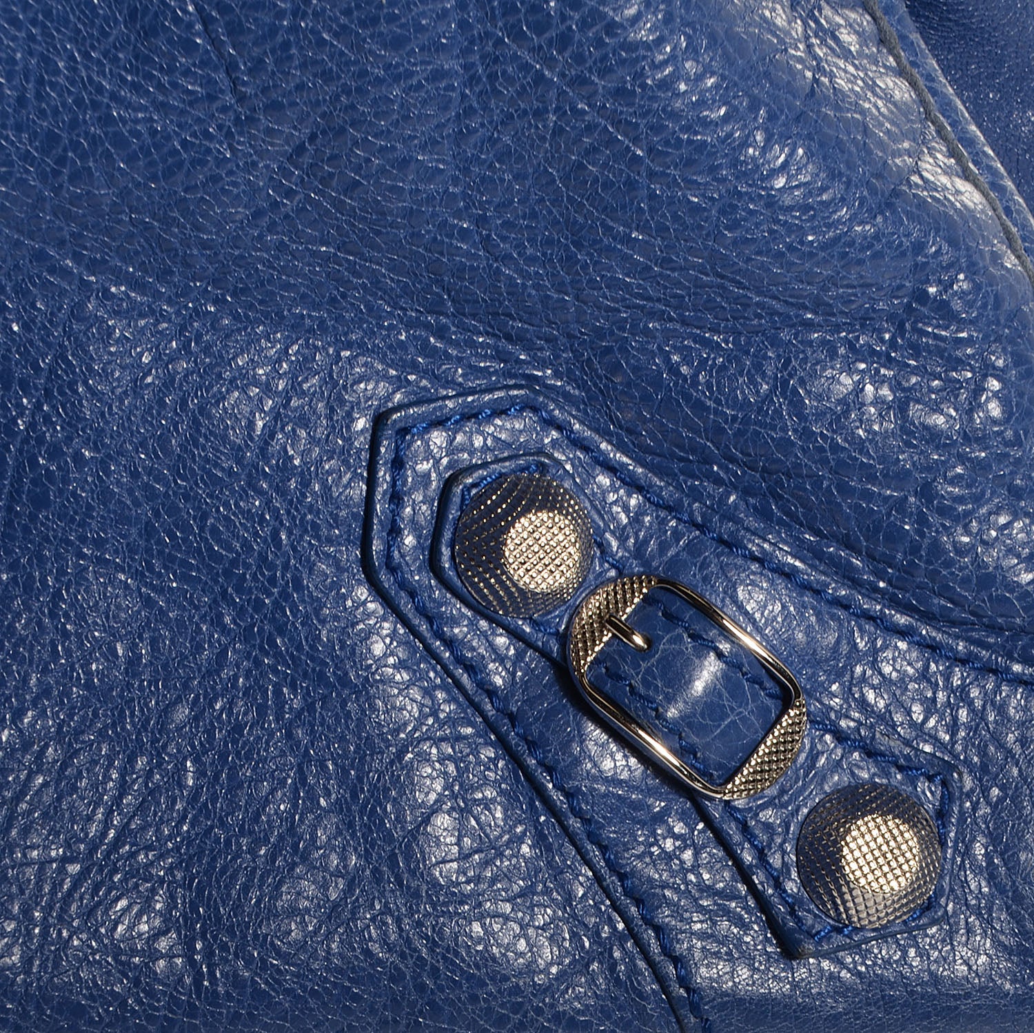 Balenciaga Agneau Giant 12 Silver Hardware Work Bleut Bleu Glacier 8 of 12