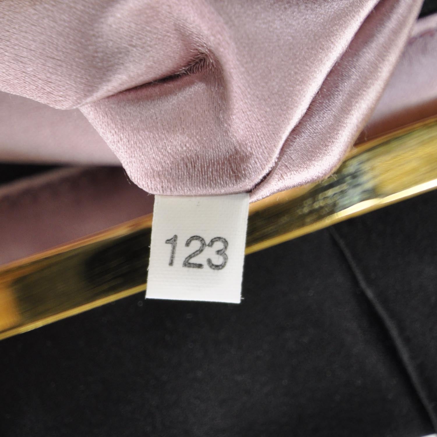Prada Satin Frame Evening Bag Black 9 of 9