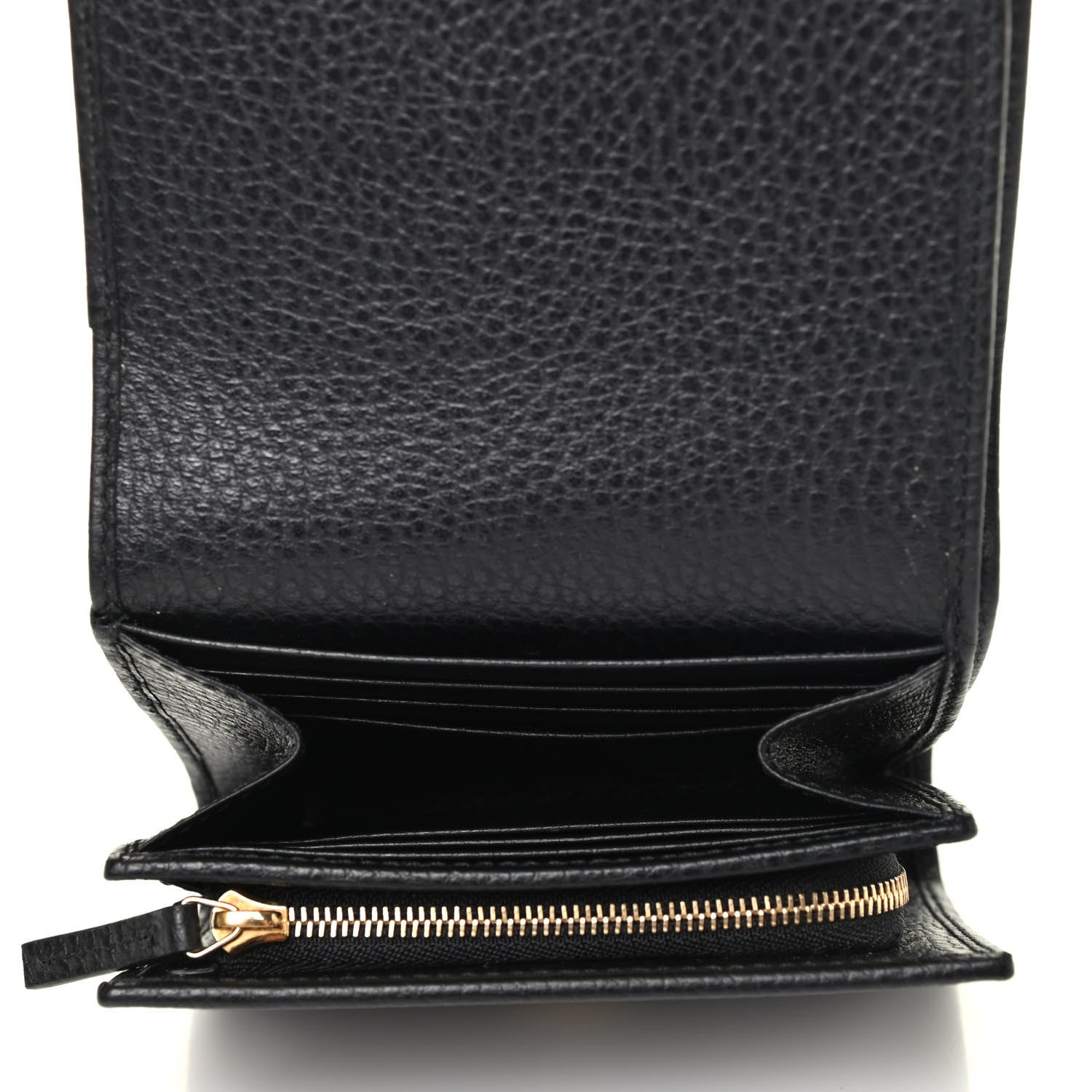 Gucci Dollar Calfskin Medium GG Marmont Wallet Black 4 of 4