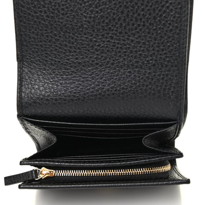 Gucci Dollar Calfskin Medium GG Marmont Wallet Black 4 of 4