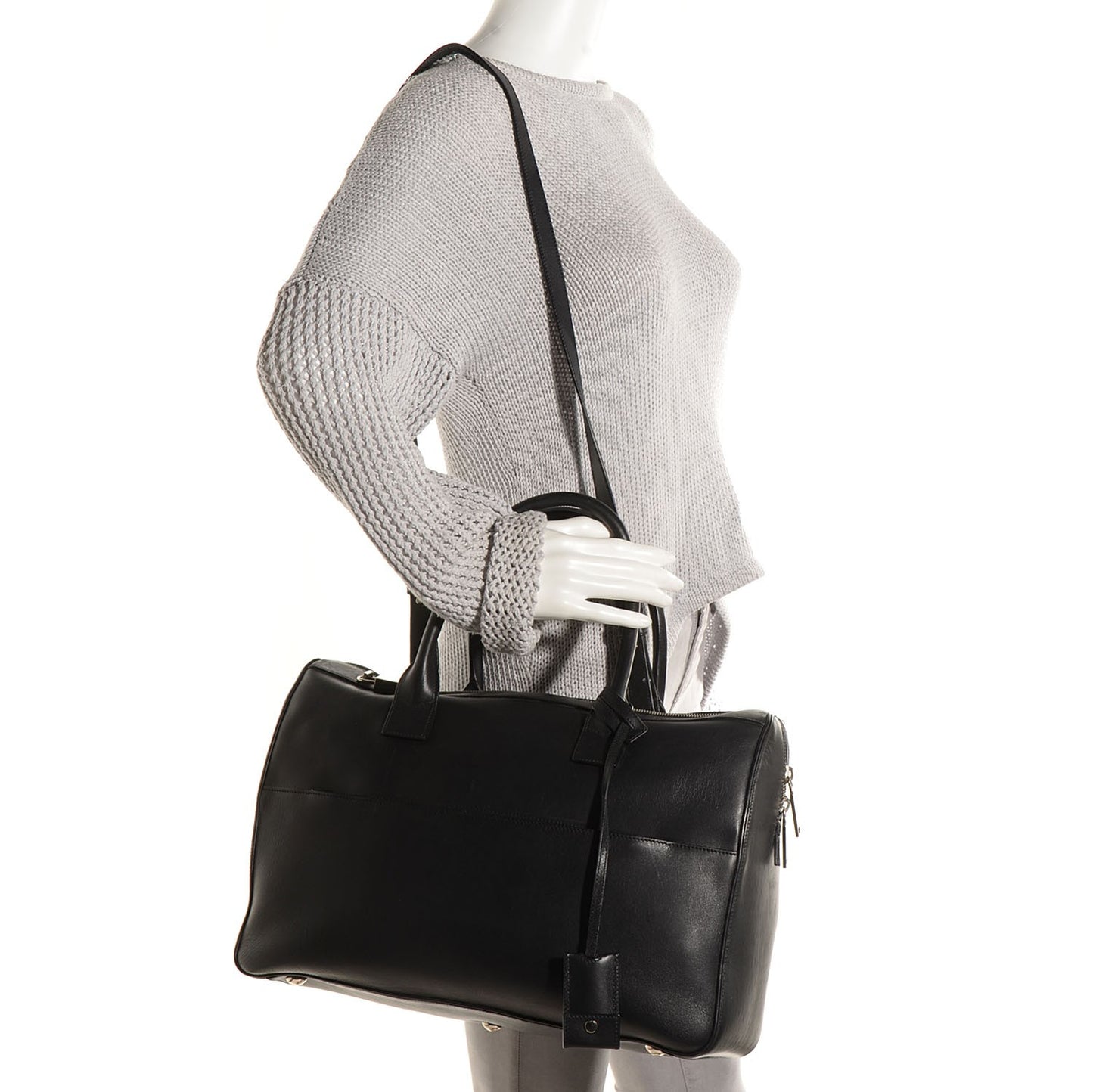 Calfskin Bo Rive Gauche Medium Duffle Black