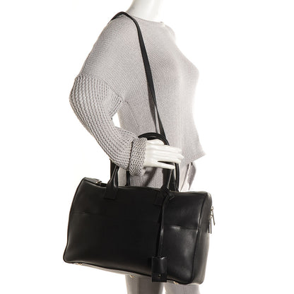 Saint Laurent Calfskin Bo Rive Gauche Medium Duffle Black 2 of 9