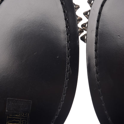 Saint Laurent Smooth Calfskin Studded Womens Punk Ranger Boots 40 Black 9 of 9