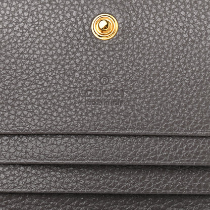 Gucci Grainy Calfskin Zumi Chain Card Case Wallet Dusty Grey 6 of 7