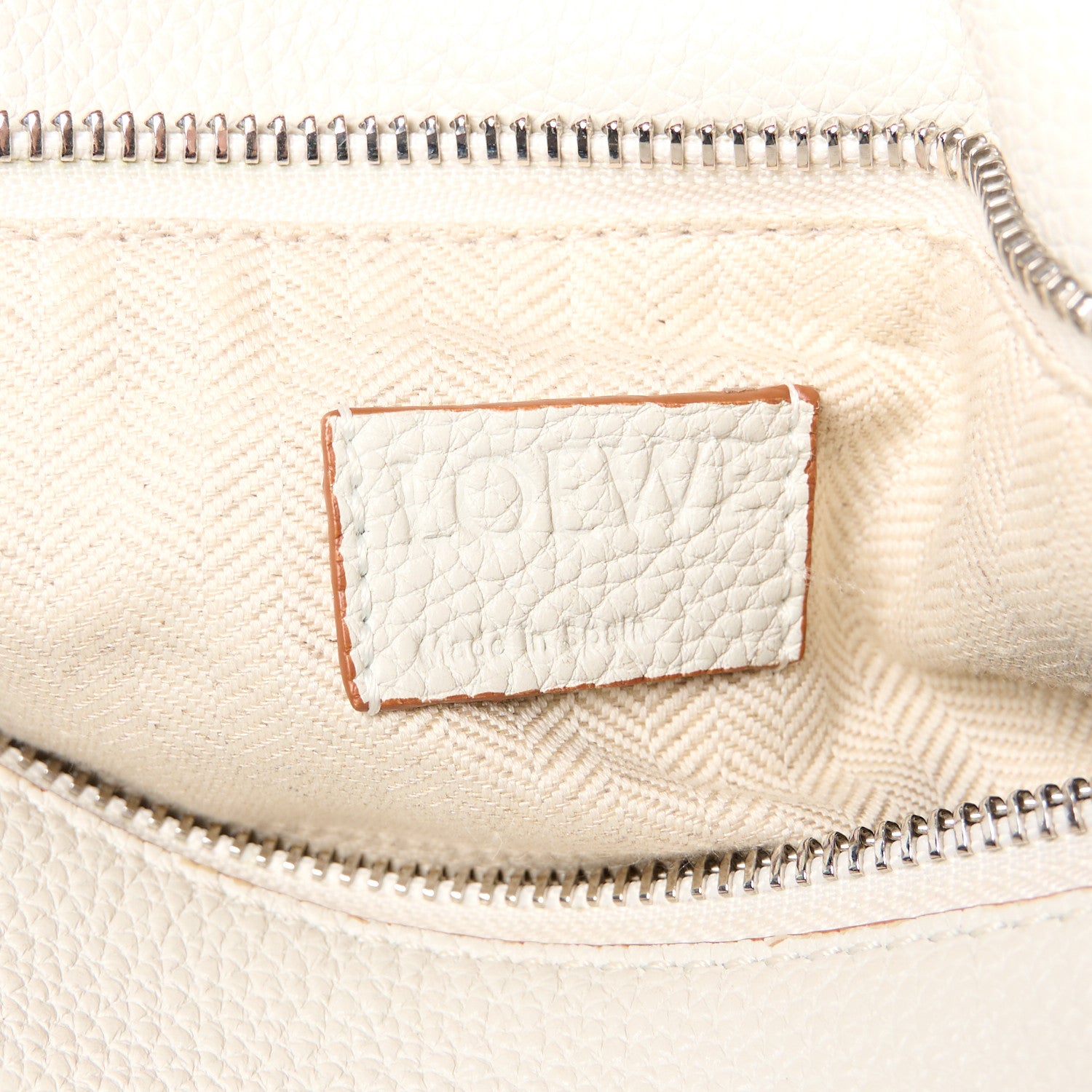 Loewe Calfskin Small Puzzle Bag Ivory 6 of 11