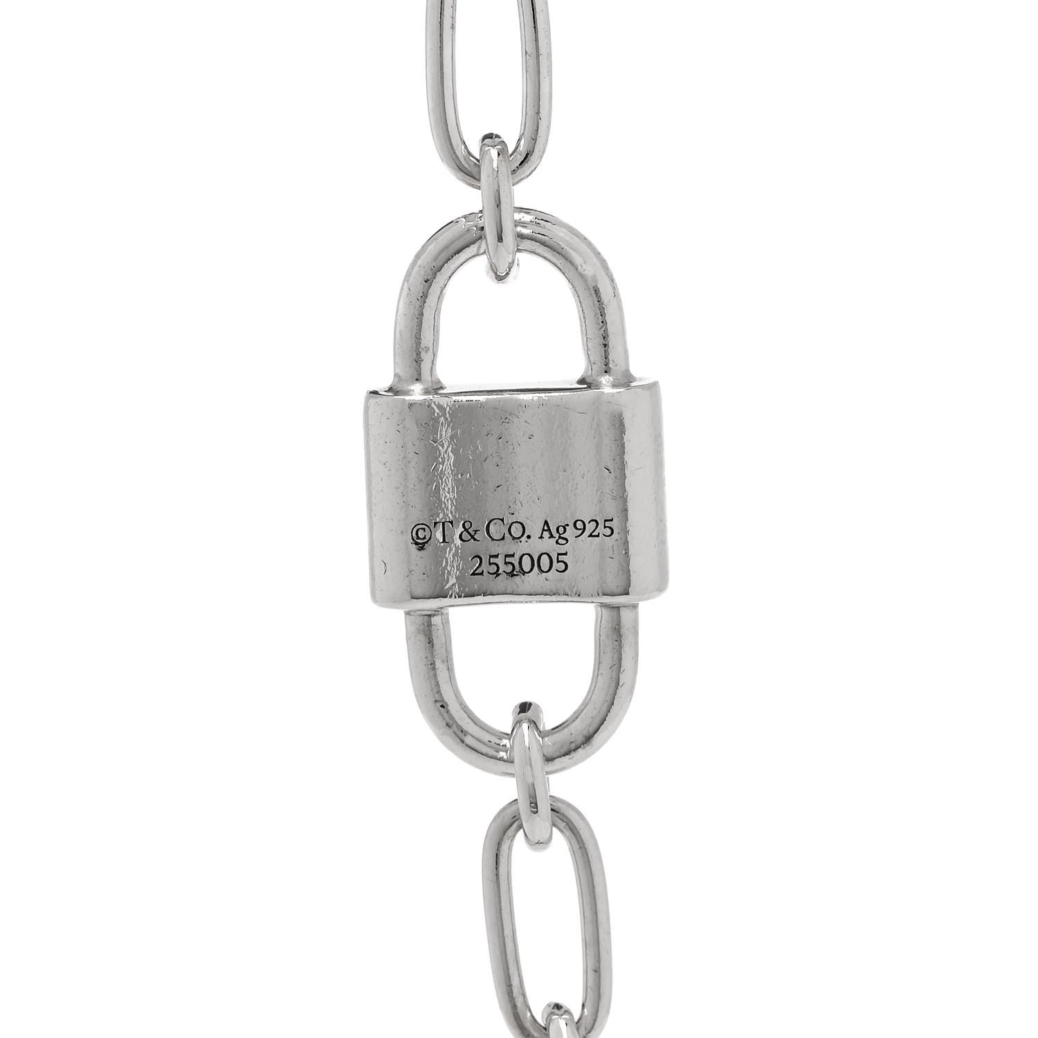 Tiffany Sterling Silver 1837 Lock Bracelet 4 of 4