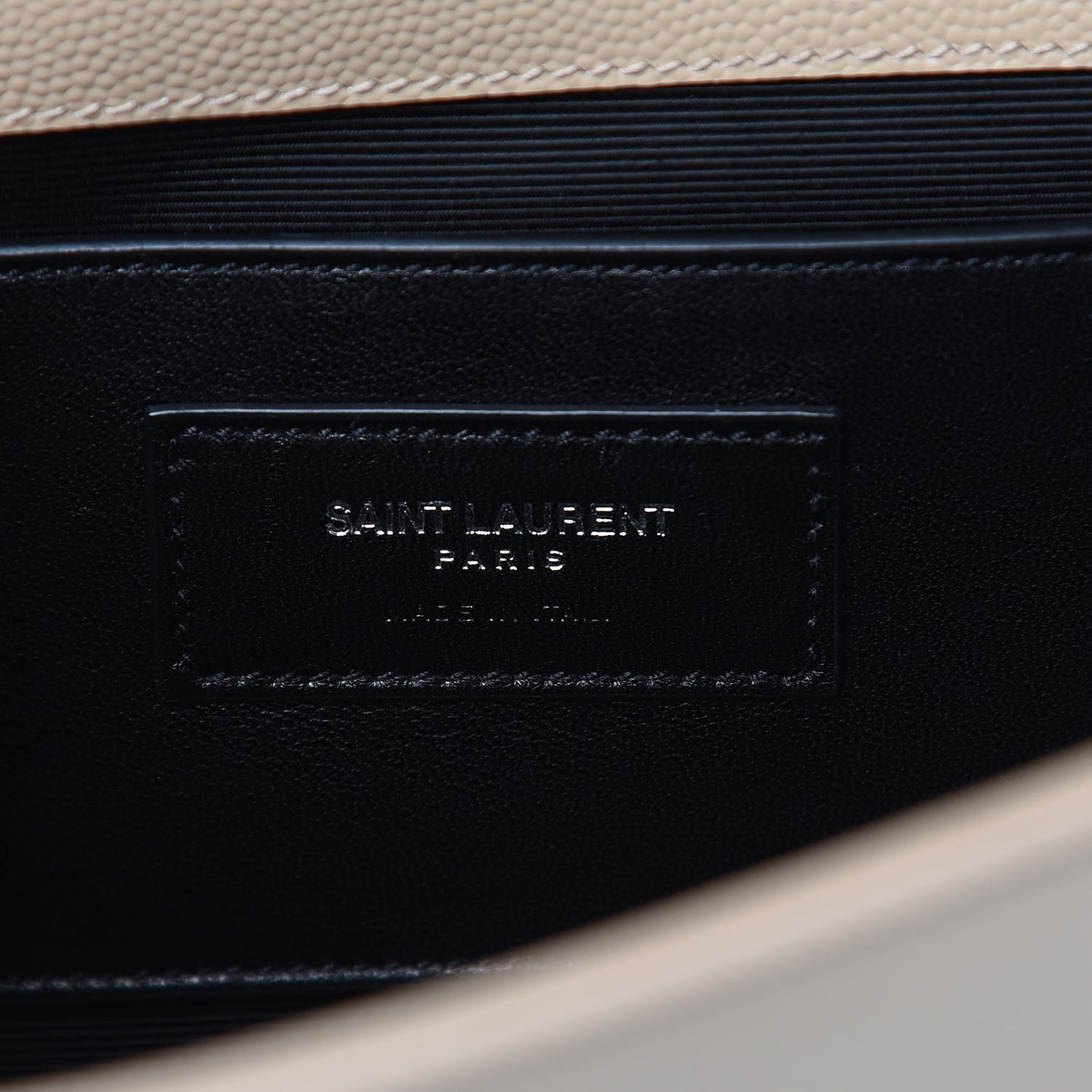 Grain De Poudre Classic Kate Monogram Clutch Nude Powder