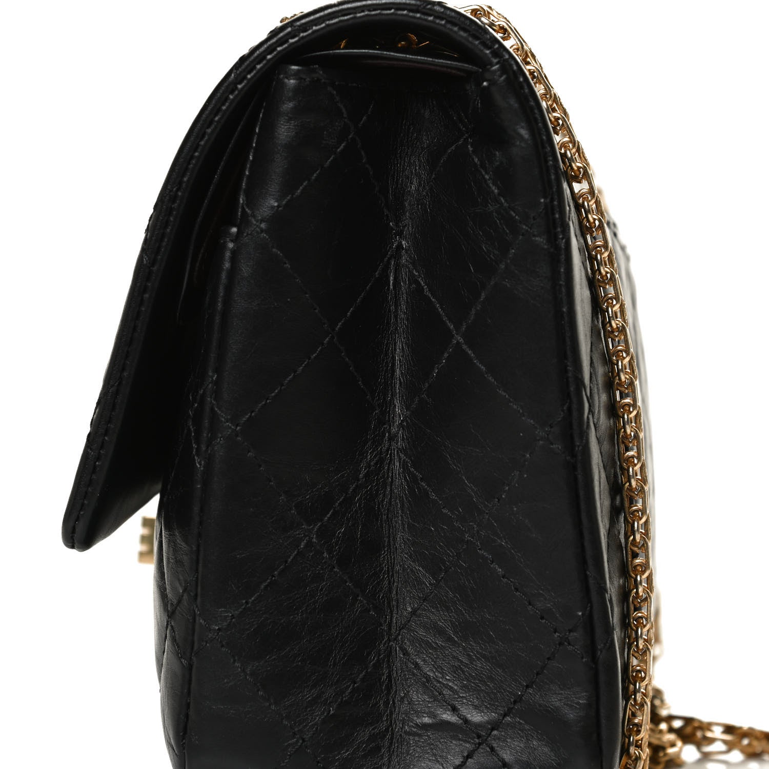 Chanel Aged Calfskin Quilted 2.55 Reissue 226 Flap Black 13 of 15